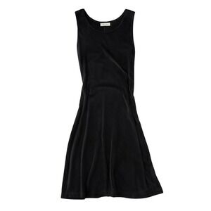 Vintage Black Slinky Shift Dress